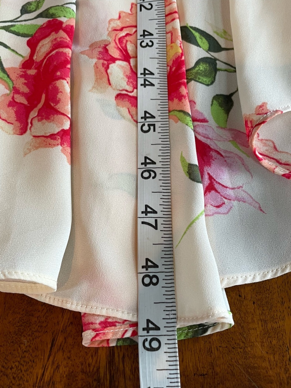 Torrid Ivory Floral Georgette High Low Tank Top Feminine Flowy Festival Pretty - Picture 15 of 15